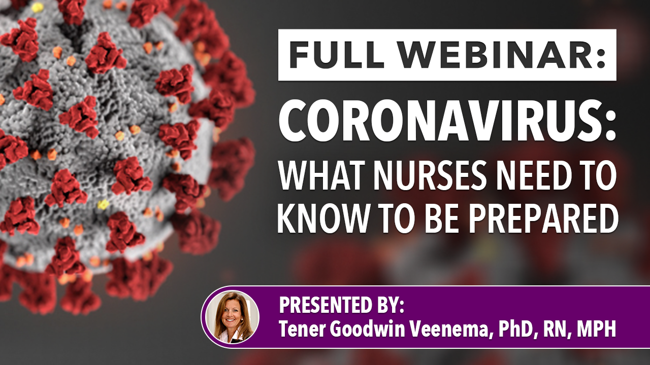 Dr. Veenema discusses disaster preparedness for nurses and nursing students in the event of an infectious disease outbreak with an emphasis on the current coronavirus (COVID-19) public health emergency.
